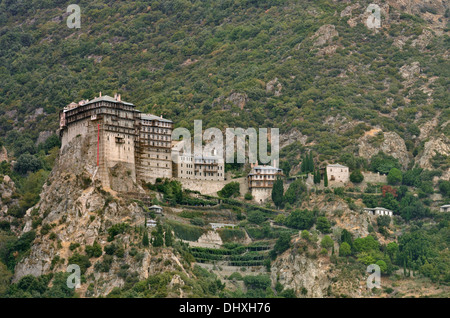 Monastère Simonos Petras, Mt. Athos, Grèce 130920 71310  Banque D'Images