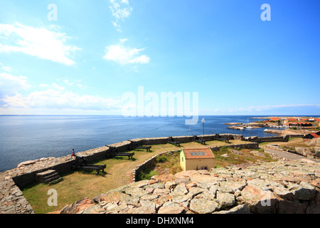 Fort Christiansoe Bornholm Island dans la région de la mer Baltique Danemark Scandinavie Europe Banque D'Images