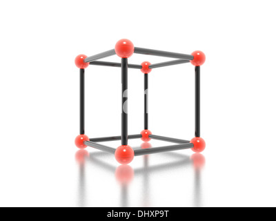 Cube (image 3D haute résolution) Banque D'Images