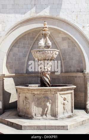 Fontaine d'Onofrio à Dubrovnik, Croatie Banque D'Images