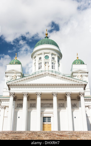 Cathédrale luthérienne St Nicholas dans le centre de Helsinki, la capitale de la Finlande. Banque D'Images