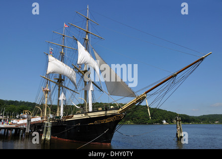 Joseph Conrad, navire à voile à Mystic Seaport, Connecticut, USA Banque D'Images