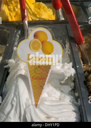 Panier Gelato à New York City Banque D'Images