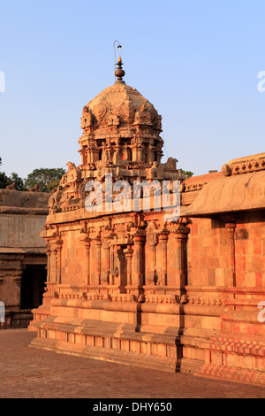 Temple Brihadeeswarar (11e siècle), Thanjavur, Tamil Nadu, Inde Banque D'Images