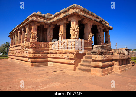 Temple Hindou, Aihole, Karnataka, Inde Banque D'Images