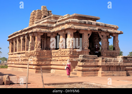 Temple Hindou, Aihole, Karnataka, Inde Banque D'Images