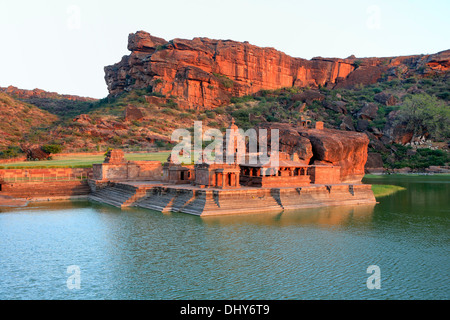 Bhutanatha temple (6e siècle), Badami, Karnataka, Inde Banque D'Images