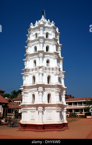 Shanta Durga Temple (18e siècle), Kavalem, Ponda, Goa, Inde Banque D'Images