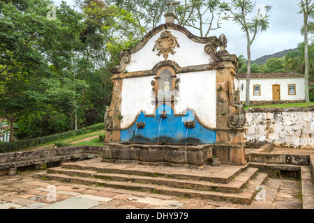 Sao Jose fontaine, Tiradentes, Minas Gerais, Brésil Banque D'Images