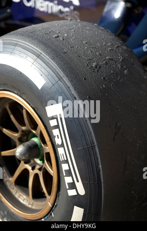 Une formule 1 bulles de pneus après un exercice pour la Formule1 Grand Prix des Etats-Unis près d'Austin au Texas Banque D'Images