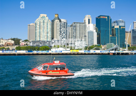 Taxi de l'eau, le port de Sydney, Australie Banque D'Images