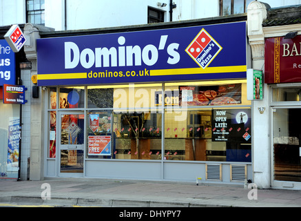 Domino's Pizza à emporter boutique de Londres Road Brighton UK Banque D'Images