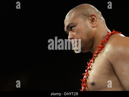 Hamilton, Nouvelle Zélande. 16 Nov, 2013. La boxe. David tua v Alexander Ustinov. Hydr8 Zéro, David v Goliath par Duco, événements Claudelands Event Centre, Hamilton, Nouvelle-Zélande. Credit : Action Plus Sport/Alamy Live News Banque D'Images