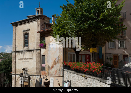 Eglise de San Rocco, alias Madonna del Carmine Église, Scanno, L'Aquila, Abruzzo, Italie. Banque D'Images