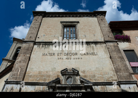 Eglise de San Rocco, alias Madonna del Carmine Église, Scanno, L'Aquila, Abruzzo, Italie. Banque D'Images