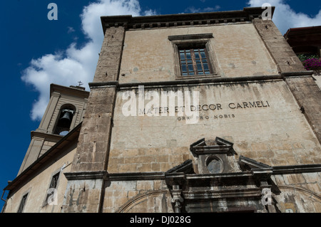 Eglise de San Rocco, alias Madonna del Carmine Église, Scanno, L'Aquila, Abruzzo, Italie. Banque D'Images