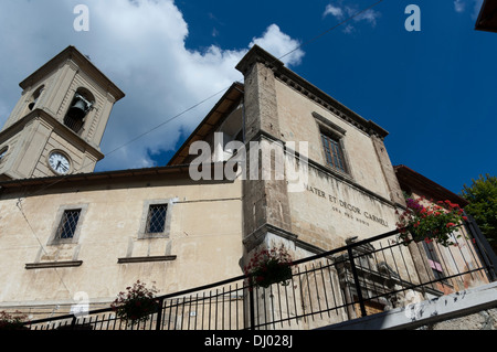 Eglise de San Rocco, alias Madonna del Carmine Église, Scanno, L'Aquila, Abruzzo, Italie. Banque D'Images