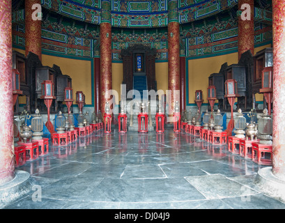 Autel de la voûte céleste impériale dans le Temple du Paradis taoïste, Dongcheng District Beijing, Chine Banque D'Images