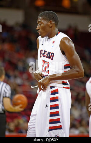16 novembre 2013, Fresno, CA - Fresno State guard Paul Watson dans le jeu entre le Northridge Matadors et le fresno State Bulldogs à Save Mart Center à Fresno, CA. Fresno State a gagné le match 80 à 64. Banque D'Images