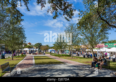 Le quartier de San Marco de Jacksonville pendant la San Marco Art Festival en novembre 2013, Florida, USA Banque D'Images