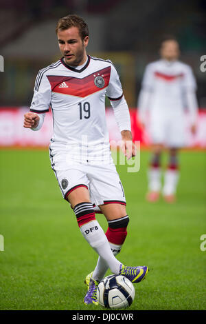 Milan, Italie. 15 nov., 2013. Mario Gotze (GER) Football / Soccer : match amical entre l'Italie 1-1 Allemagne au stade Giuseppe Meazza à Milan, Italie . © Maurizio Borsari/AFLO/Alamy Live News Banque D'Images