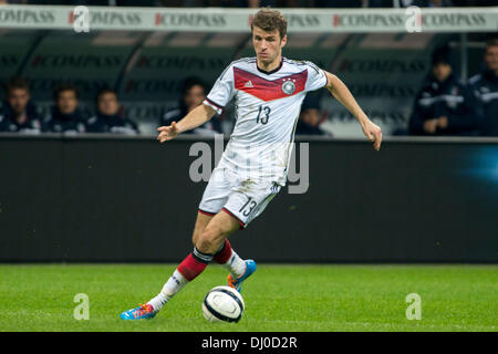 Milan, Italie. 15 nov., 2013. Thomas Muller (GER) Football / Soccer : match amical entre l'Italie 1-1 Allemagne au stade Giuseppe Meazza à Milan, Italie . © Maurizio Borsari/AFLO/Alamy Live News Banque D'Images