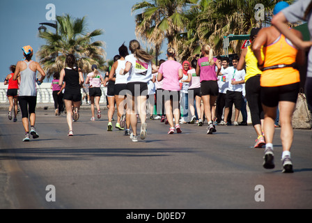 Marathon femmes Beyrouth Liban Banque D'Images