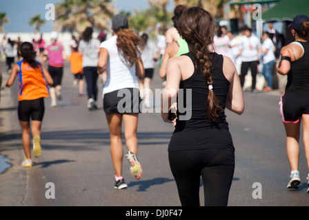 Marathon femmes Beyrouth Liban Banque D'Images