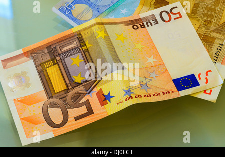 Billet d'Euro 50 Banque D'Images