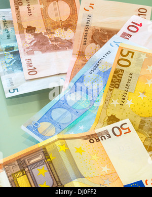 Billets en euros Banque D'Images