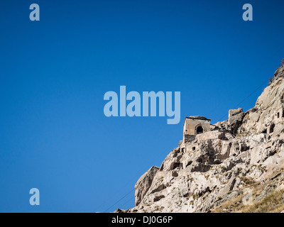 Cité troglodytique Vardzia-monastère en Géorgie, Caucase. Banque D'Images