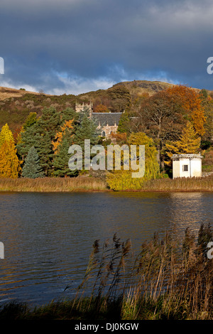 Duddingston Loch automne Edinburgh Scotland UK Banque D'Images