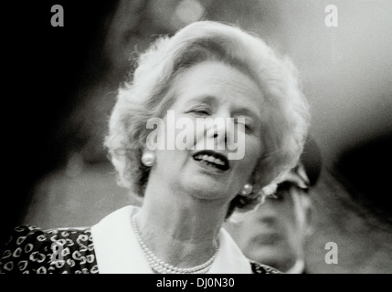 L'ancien député conservateur ou conservateur et le premier ministre Margaret Thatcher. Homme politique et ancien membre du Parlement européen Banque D'Images