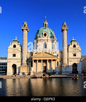 Karlskirche (St. Charles's Church), Vienne, Autriche Banque D'Images