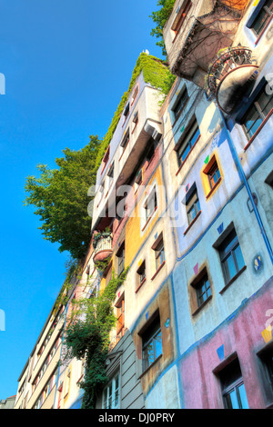 Hundertwasserhaus, appartement maison, Vienne, Autriche Banque D'Images