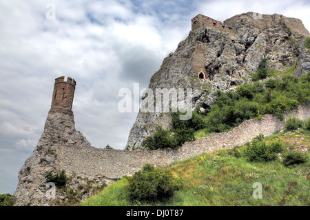 Le château de Devin, Bratislava, Slovaquie Banque D'Images