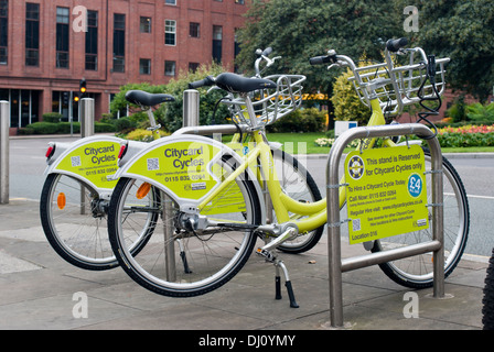 Cycles Citycard Nottingham Banque D'Images