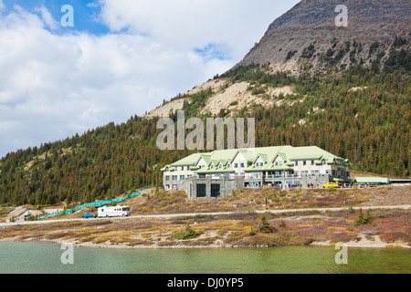 Le Columbia Icefield Centre d'interprétation sur la Promenade des glaciers des Rocheuses canadiennes, le Parc National de Jasper Alberta Canada Banque D'Images