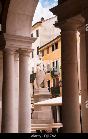 La Statue de Palladio à la belle ville de Vincenza, Ville de Palladio en Italie du Nord Banque D'Images