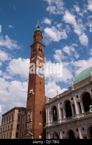 La belle ville de Vincenza, Ville de Palladio en Italie du Nord Banque D'Images