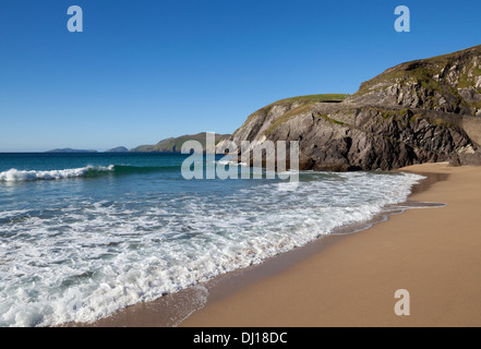 Coumeenoole Beach ; Slea Head, péninsule de Dingle, comté de Kerry, Irlande Banque D'Images