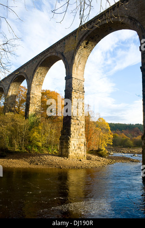 Northumberland viaduc Lambley Banque D'Images