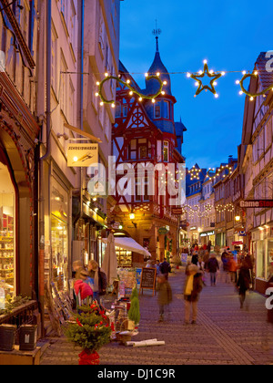 Chambre Dern dans la Wettergasse, Marburg, Hesse, Allemagne Banque D'Images