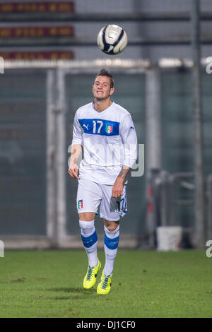 Reggio Emilia, Italie. 14Th Nov, 2013. Francesco Fedato (ITA) Football / Soccer : Championnat de 2015 Tour Groupe 9 match entre l'Italie 3-0 Irlande du Nord au stade Mapei à Reggio Emilia, Italie . © Maurizio Borsari/AFLO/Alamy Live News Banque D'Images