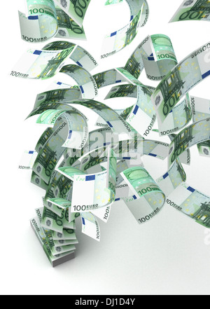 D'Euros de vol (isolé avec clipping path) Banque D'Images