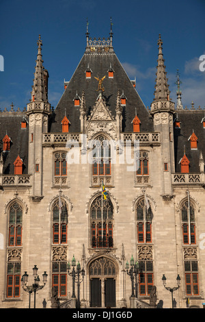 La cour provinciale ou Provinciaal Hof Bruges, Belgique Banque D'Images