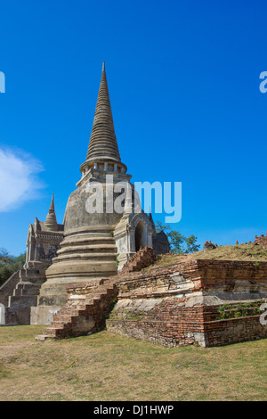 Wat Phra Si Sanphet (Temple d'Ayutthaya, Thaïlande) Historique Banque D'Images