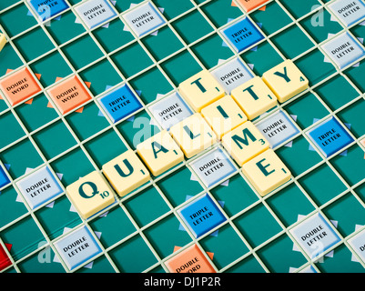 Jeu de mot Scrabble de Mattel / Hasbro Banque D'Images