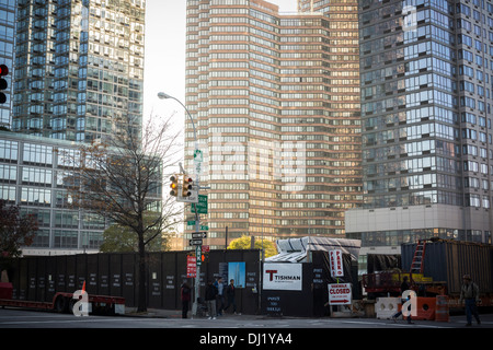 Le développement dans Hell's Kitchen (ou Clinton ou West Midtown selon le courtier immobilier) à Manhattan à New York Banque D'Images