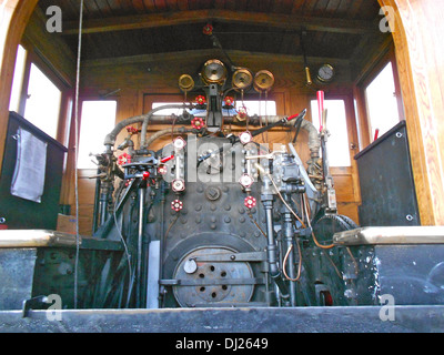 Cabine de la 'Leviathan' une réplique de la locomotive à vapeur qui a tiré le train funéraire de Abraham Lincoln. C'est dans la nouvelle liberté, de Pennsylvanie et je ne crois pas que la locomotive n'était pas encore opérationnel, mais une marche d'essai sur le North Central Banque D'Images